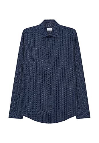 Seidensticker Męska koszula biznesowa, granatowy, 41