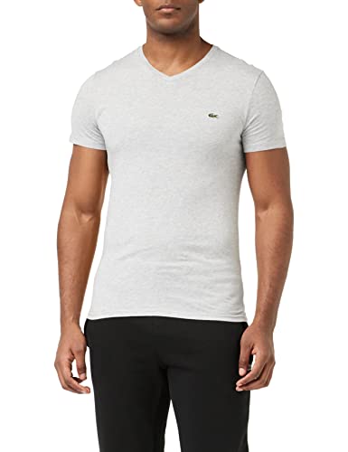 Lacoste Koszulka męska Regular Fit, Srebro w, 4XL
