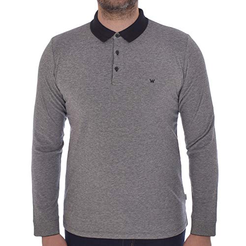 Wrangler Męska koszulka polo, czarna, M EU, czarny, M