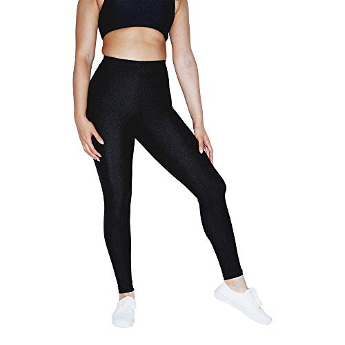 American Apparel Damskie legginsy z nylonu Tricot, czarny, XL