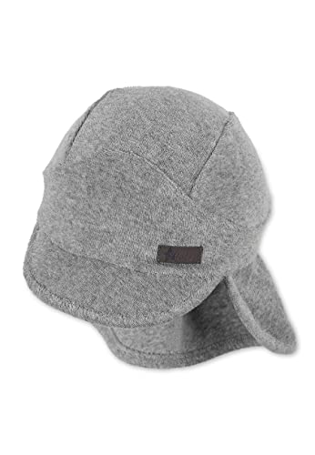 Sterntaler Unisex dziecięca czapka z daszkiem na kark frotte czapka dziecięca, Przydymiony szary, 47