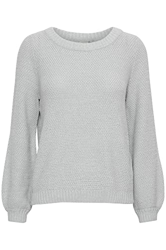 ICHI Damski sweter Ihnoelle Ls, 200317/Light Grey Melange, XS
