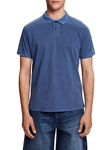 edc by ESPRIT Męska koszulka polo 043CC2K316, 400/NAVY, L, 400/granatowy., L