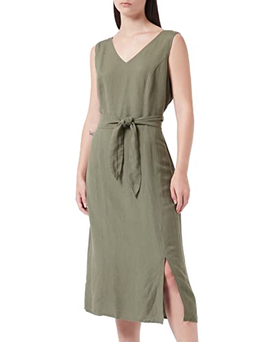 TOM TAILOR Damski sukienka lniana 1031792, 11848 - Jungle Soil Green, 42