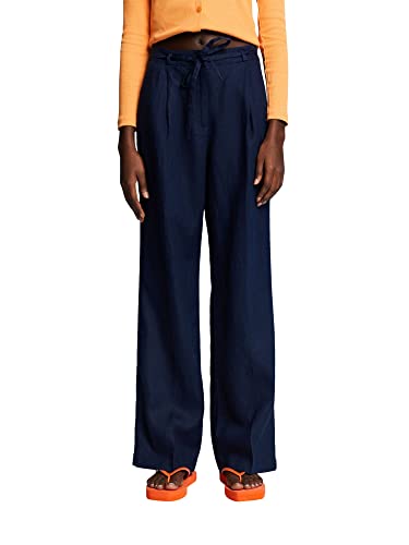 ESPRIT Damskie spodnie 033EE1B345, 400/NAVY, 34/32, 400/granatowy, 34W / 32L