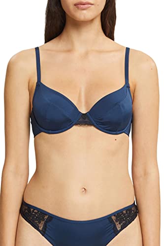 ESPRIT Bodywear Micro Lace Mix RCS Underwire biustonosz formowany w talii, Ink, 90 C