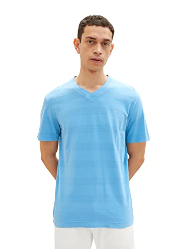 TOM TAILOR Koszulka męska 1036336, 18395-Rainy Sky Blue, XXL, 18395 – Rainy Sky Blue, XXL