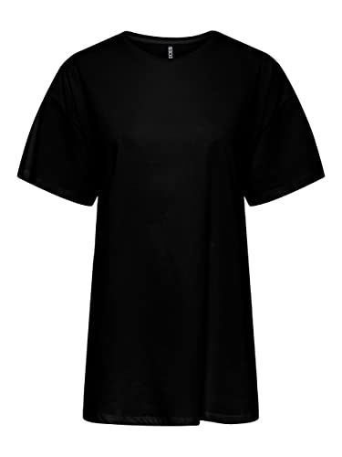 bestseller a/s Damska koszulka PCRINA SS Oversized Tee NOOS BC T-shirt, czarna, L