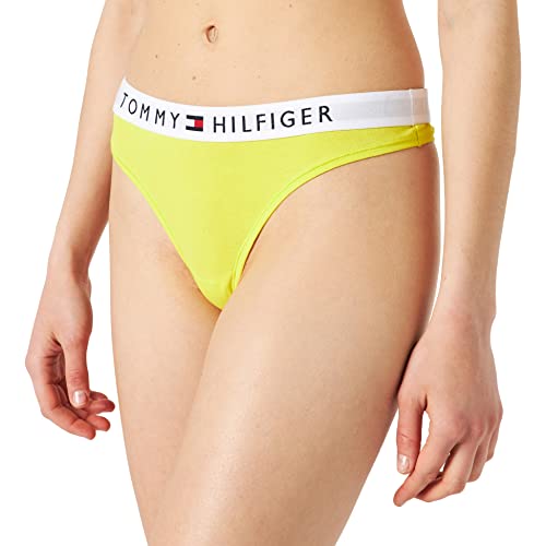Tommy Hilfiger Majtki stringi damskie, Kwasowy cytrus, L