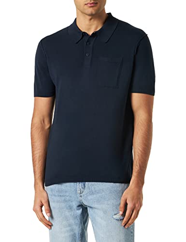 Blauer Męska koszulka polo z krótkim rękawem, 888, 46, 888 niebieski, 50