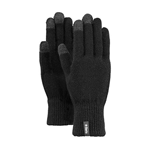 Barts Rękawiczki uniseks Fine Knitted Touch Gloves, czarny (black 0001), M-L