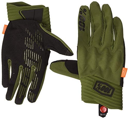 100% Rękawice Cognito Army zielone/czarne, Verde Y Negro, M