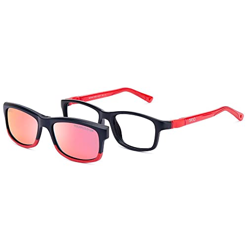 NANOVISTA Okulary przeciwsłoneczne unisex, czarny matowy/czerwony, 46