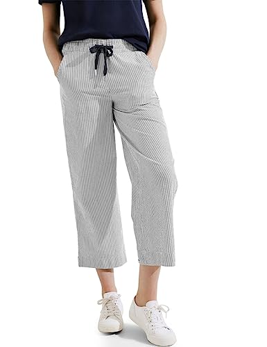 CECIL Damskie spodnie do biegania B376613, 3/4, ciemnoniebieskie, XXL / 26 L EU, Deep Blue, XXL / 26L