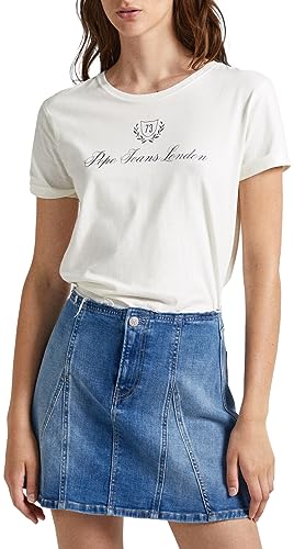 Pepe Jeans Sweter damski Vivian, Biały (mysz), XL