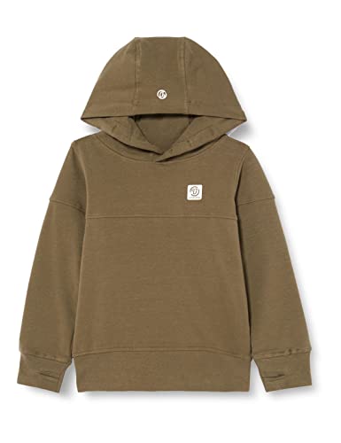 Vingino Chłopięca bluza z kapturem z logo Basic, Army Green, 6 lat