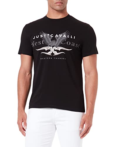 Just Cavalli T-shirt męski, 900 czarny, 3XL
