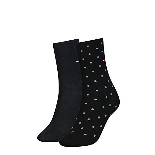 Tommy Hilfiger Skarpety damskie (2 sztuki), Czarny, 36-38 EU