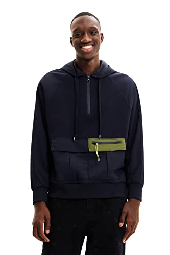 Desigual Sweter męski, niebieski, M