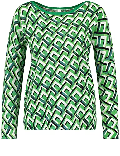 GERRY WEBER Edition Sweter damski 870507-44711, zielony nadruk, 42, Zielony nadruk, 42