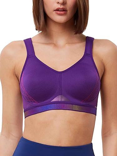 TriAction Damski biustonosz sportowy Cardio Cloud P Ex, purpurowy, 90C