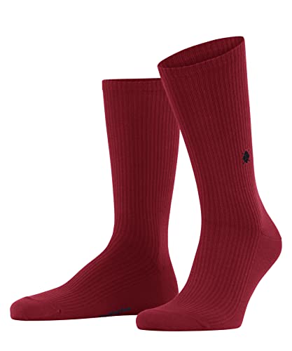 Burlington Mężczyźni Skarpety Boston M SO Organiczna Bawełna jednokolorowe 1 Para, Różowy (Red Pepper 8074), 40-46