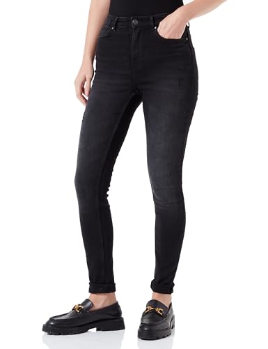 ONLY Onlforever High Skinny DNM EXT dżinsy damskie, Washed Black, (XL) W / 32L