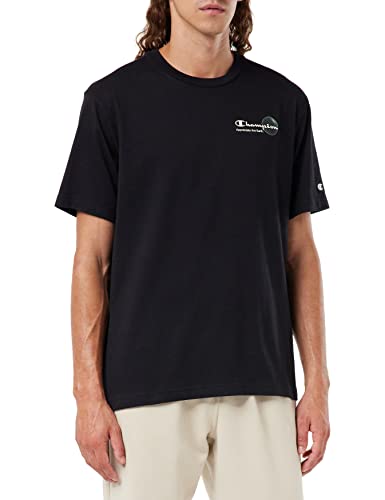 Champion Męski t-shirt Eco Future Graphic, czarny, XXL