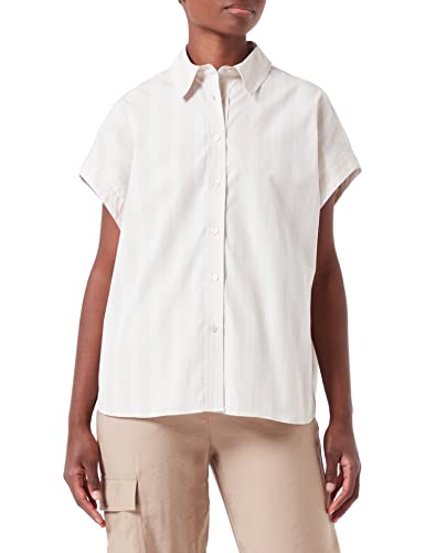 Sisley Koszulka damska, Beige Stripes 921, XS