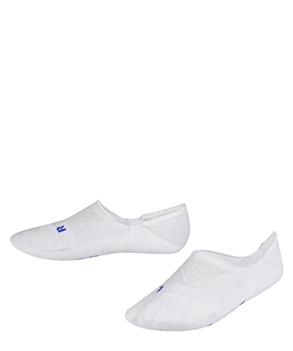 FALKE Uniseks - dzieci Stopki Cool Kick Invisible K IN Oddychający I Szybkoschnący niewidoczne jednokolorowe 1 Para, Biały (White 2000), 31-34 (7-9 lata)