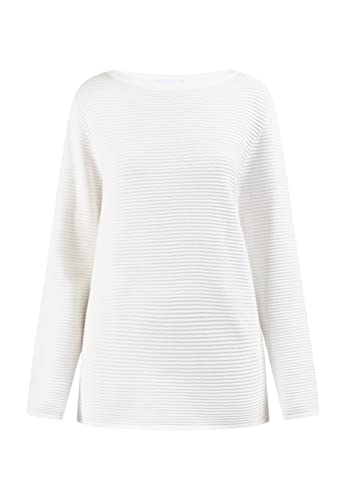 aleva Damski sweter z dzianiny z długim rękawem 15624681-AL04, wełniany biały, XL/XXL, biały (wollweiss), XL-XXL