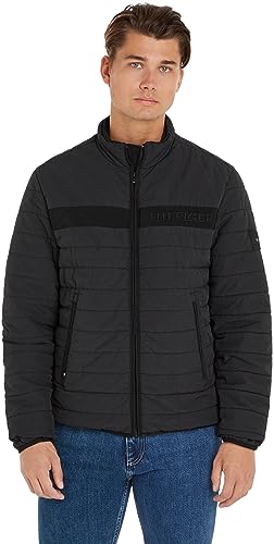 Tommy Hilfiger Męska kurtka Regatta GMD Wyściełana kurtka Regatta czarna, M, Czarny, M