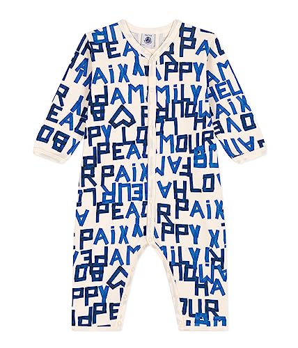 Petit Bateau Unisex Baby GUT Sleep ohne FOOTSAVA/MU3M, Avalanche/Multico, 12 miesi?cy