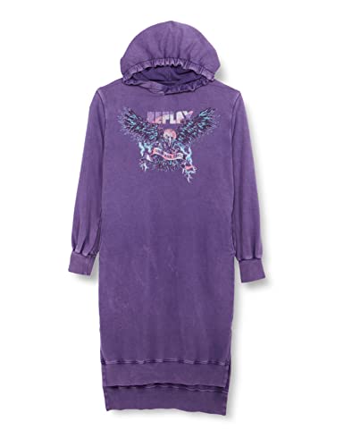 Replay Dziewczęca sukienka SG3629, 473 fioletowa, 12 A