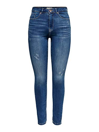 ONLY Dżinsy damskie, niebieski (medium blue denim), L