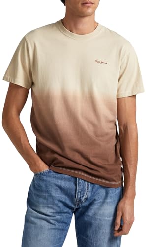 Pepe Jeans Kenneth Ss koszulka męska, Brązowy (piaskowy), XXL