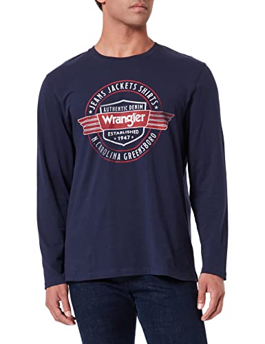 Wrangler T-shirt męski Americana Tee, grantowy, L