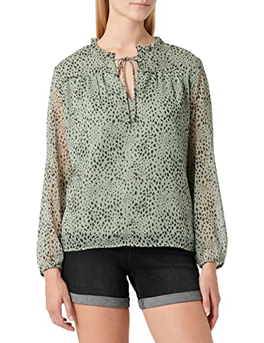 ONLY Damska bluzka Onlditsy L/S Blouse WVN Noos, Trawa morska/Aop: dot Leo, 3XL