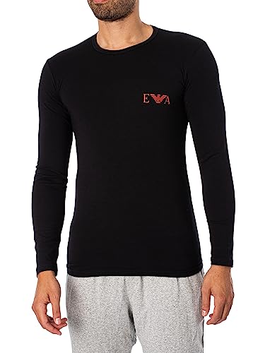 Emporio Armani Męski T-shirt męski Bold Monogram, czarny, S