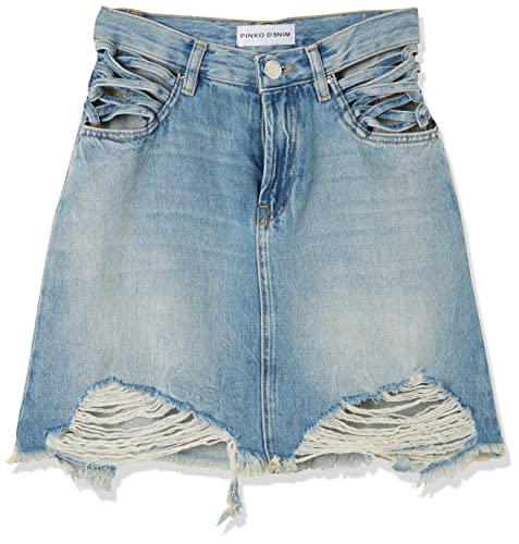 Pinko Bunkai Spódnica Denim Slouchy Damskie, Pju_pranie Vintage Średni, 34