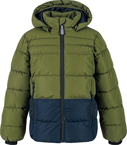 Color Kids Boy's, AF 8.000 Quilted Jacket, Dark Olive, 116 (DE)