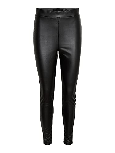 VERO MODA Damskie legginsy VMGAYA MR PL Fleece Legging NOOS spodnie, czarne, XS/32