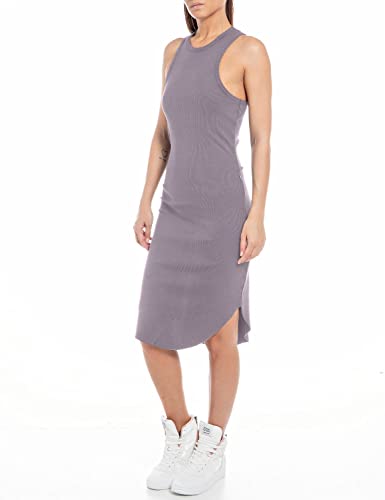 Replay Sukienka damska W9017, 162 fioletowa, L, 162 fioletowy, L