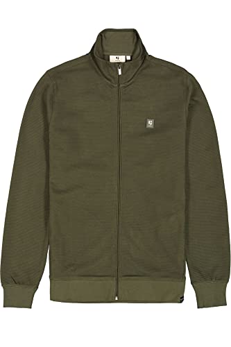 Z1103_Męski sweter kardigan, ciemnozielony, M