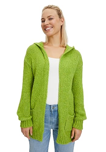 Cartoon Damski kardigan z dzianiny, jednokolorowy, Lima Bean Green, 42
