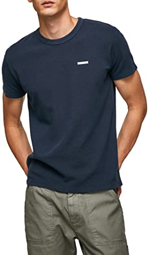 Pepe Jeans Koszulka męska Relford, Niebieski (Dulwich), XS