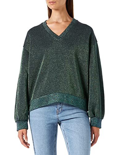 Replay Bluza damska, 280 Green Lurex, M