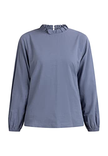 DreiMaster Vintage Damska bluzka Teylon z długim rękawem, biały (wollweiss), XL