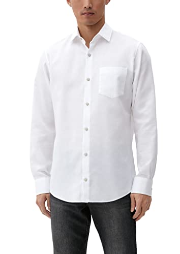 s.Oliver Koszula męska z długim rękawem, biała, 3XL, biały, 3XL
