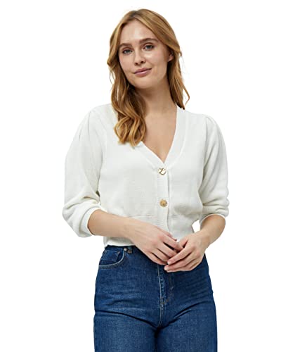 Minus Damski kardigan z dzianiny Reiko, złamana biel, XL, Rozbita biel, XL